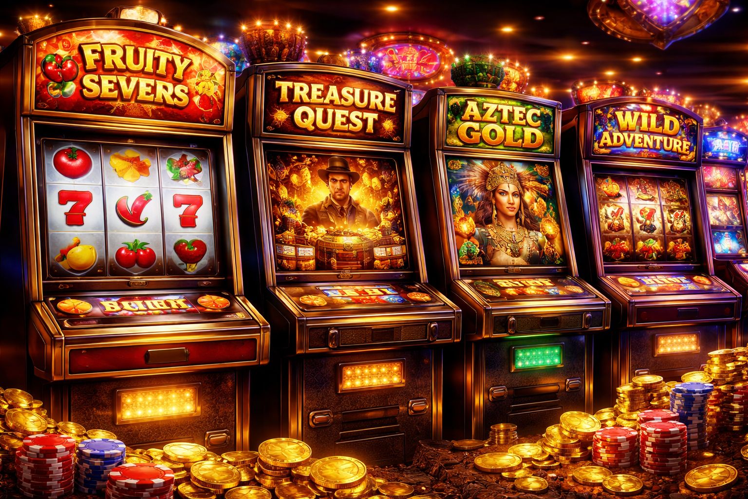 Explore categories from classic reels to themed adventures